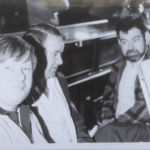 Wallace Logan and Bruce Gorton from Invercargill with Paulus Telfer.